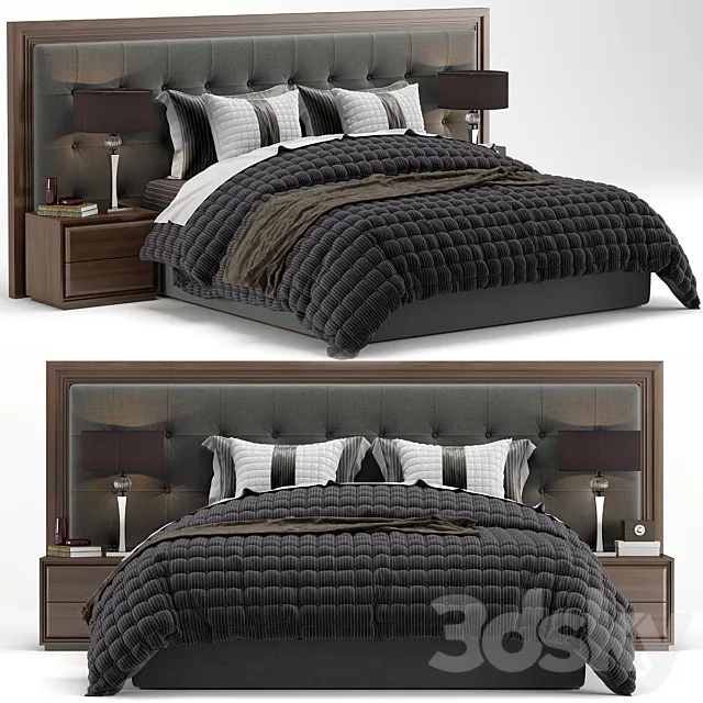 Bed Enya Quadri Porada 3D Model Bed Enya Quadri Porada 3D Model