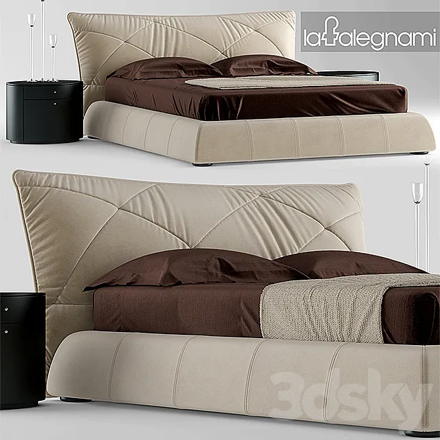Bed falegnami camere da letto 3DModel