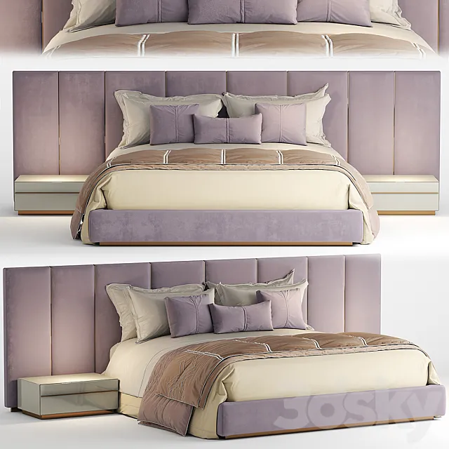 Bed fendi DELANO BED 3DModel Bed fendi DELANO BED 3DModel