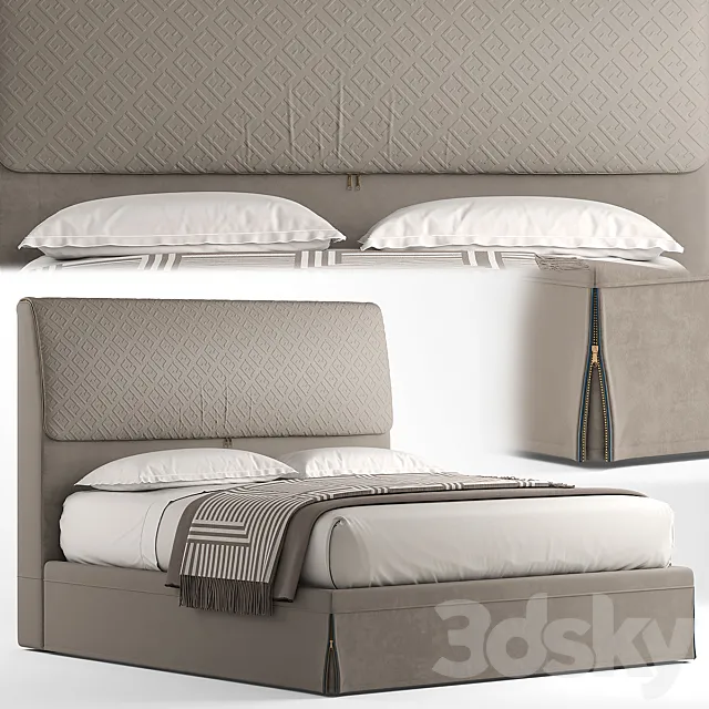 Bed fendi dorian 3DModel Bed fendi dorian 3DModel