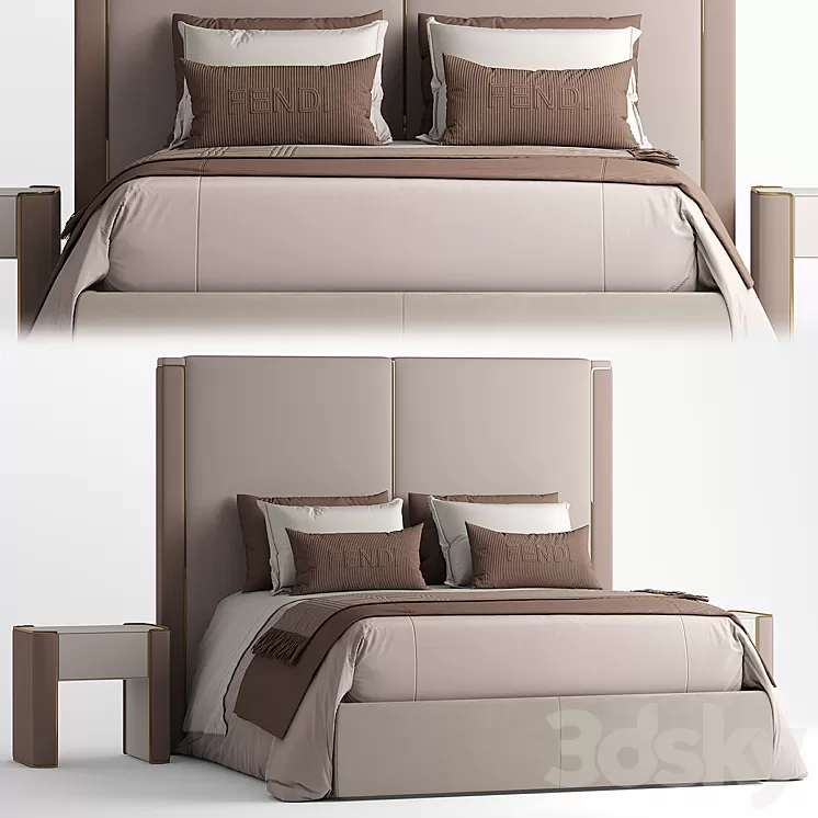 Bed fendi ICON BED 3D Model