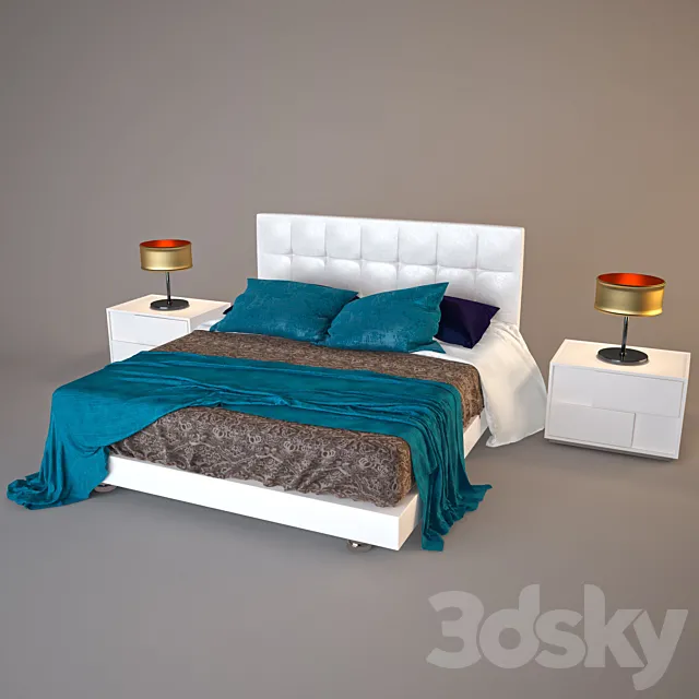 Bed Fimes soft 3D Model