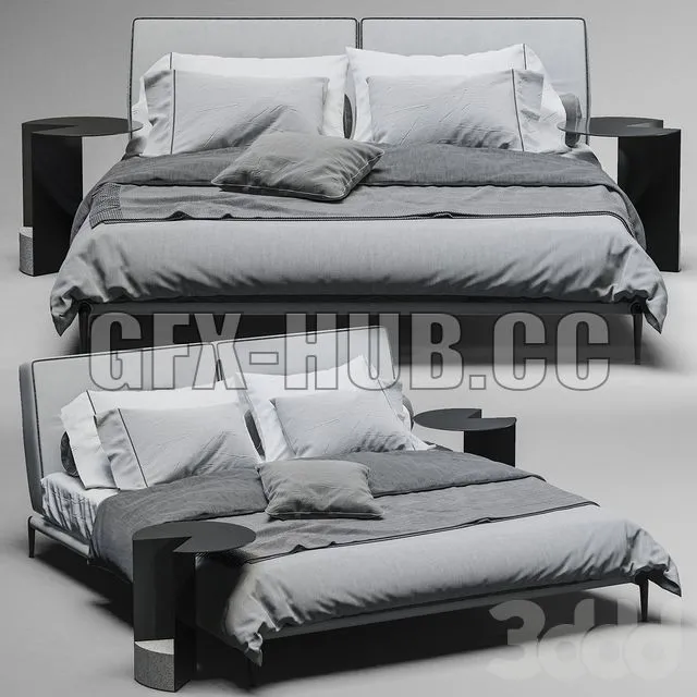 bed Flexform Adda bed 2 3D Model bed Flexform Adda bed 2 3D Model