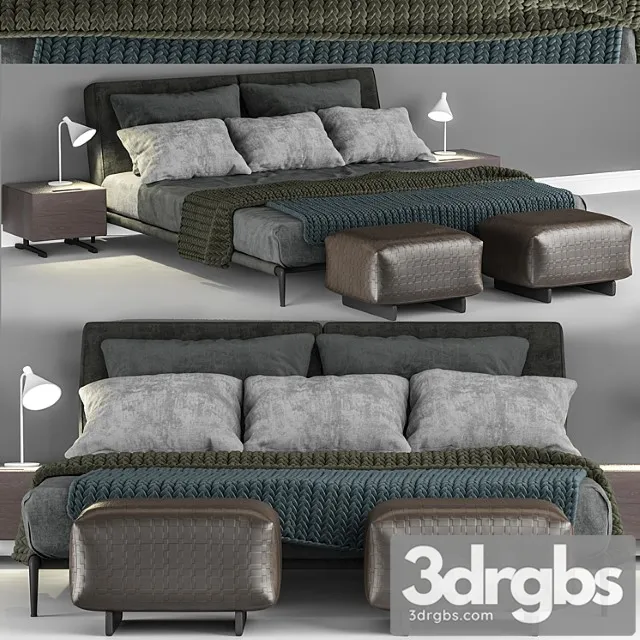 Bed flexform adda bed 3 3D Model Download