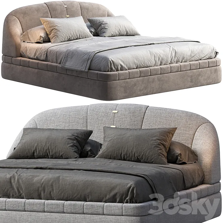 Bed Florence Concept by Zalim Isakov for Guticher 3D Model Free Download