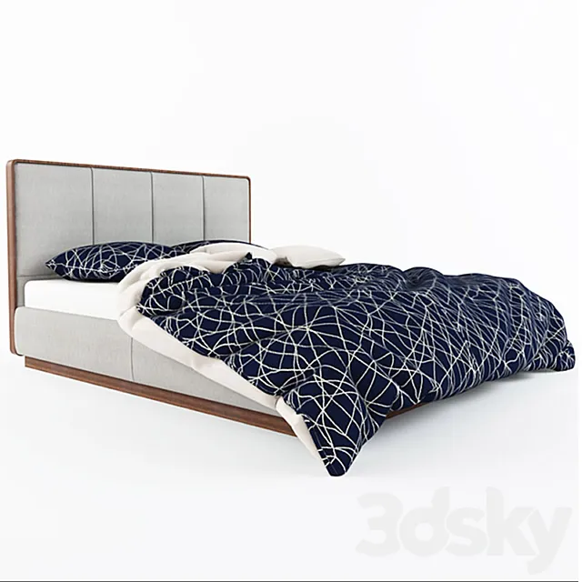 Bed Flou Ermes 3D Model Bed Flou Ermes 3D Model