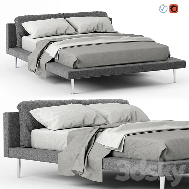 Bed FLOYD-HI 3D Model Bed FLOYD-HI 3D Model