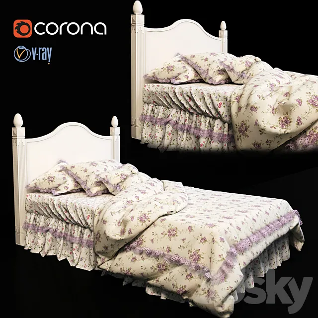 Bed flya chic Chebbi 3DModel Bed flya chic Chebbi 3DModel
