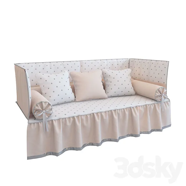 Bed for a cot “Micuna Anastasia” 01 3D Model Bed for a cot “Micuna Anastasia” 01 3D Model