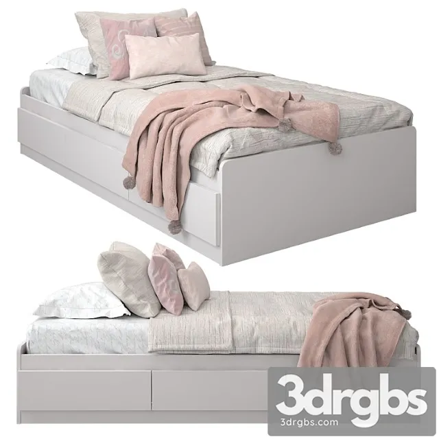 Bed for a Nursery 03 3D Model Download