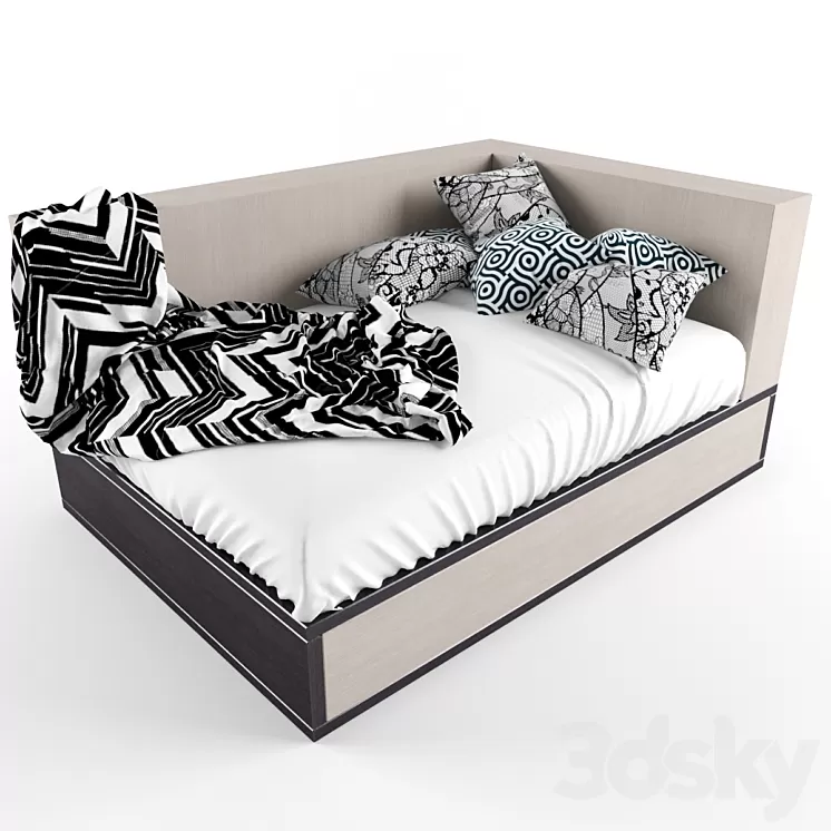 bed for girls 3D Model bed for girls 3D Model