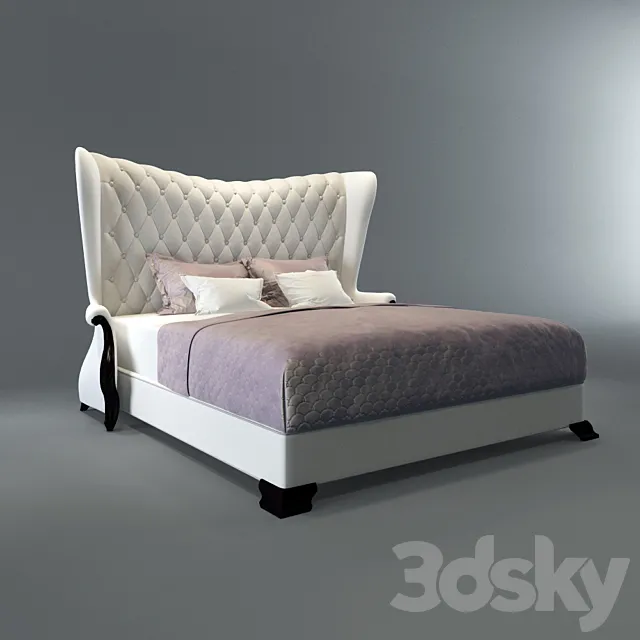 Bed FORTUNY Christopher Guy 3D Model Bed FORTUNY Christopher Guy 3D Model