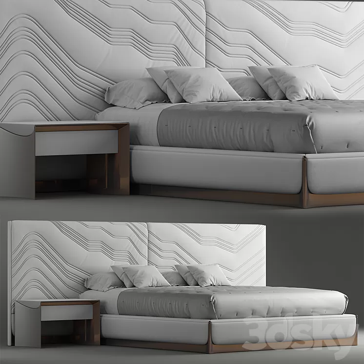 Bed foscari visionnaire 3D Model