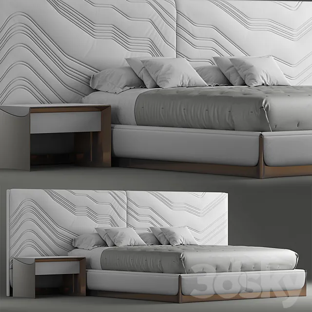 Bed foscari visionnaire 3DModel Bed foscari visionnaire 3DModel
