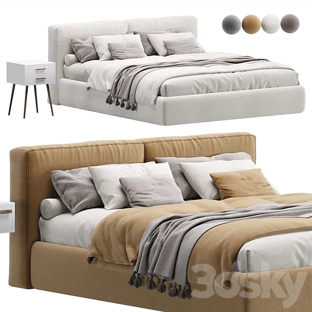 Bed Foster 180 by Divan.ru _ Bed Foster 3D Model