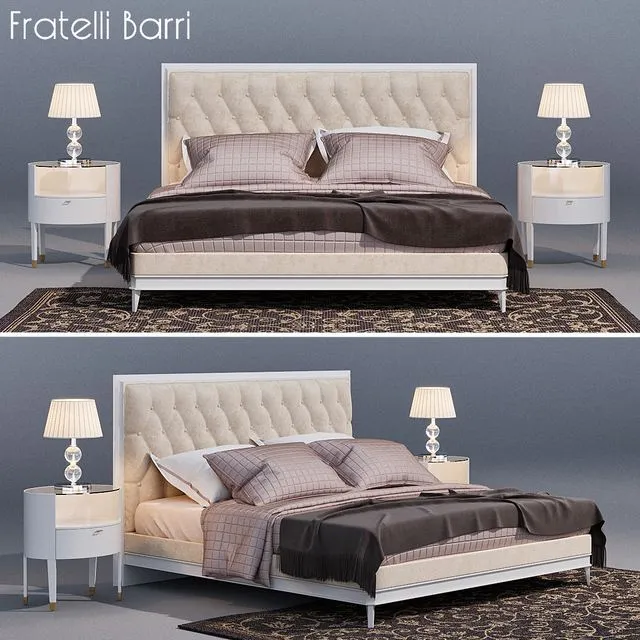 Bed Fratelli Barri Mestre 3D Model