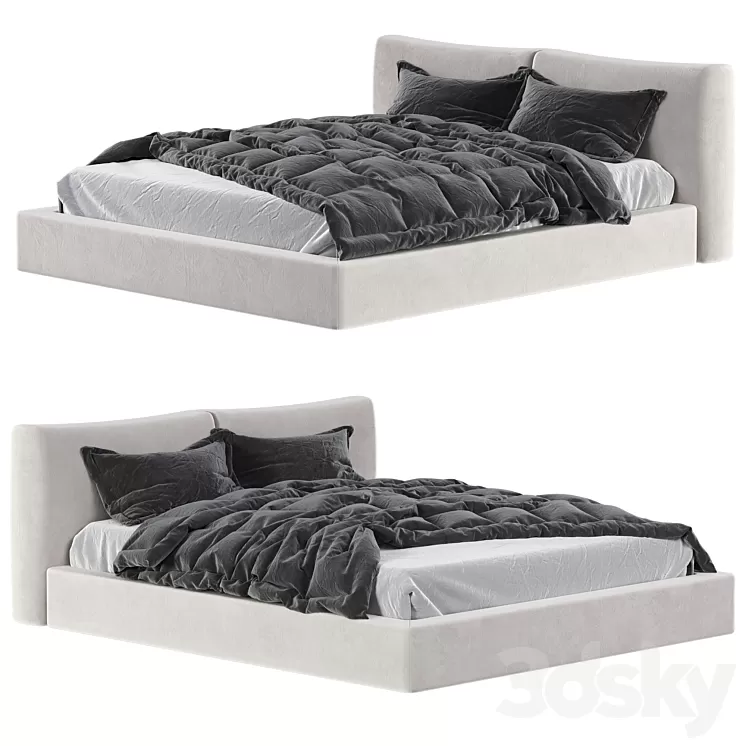 Bed Frauflex SOFT 3D Model Free Download