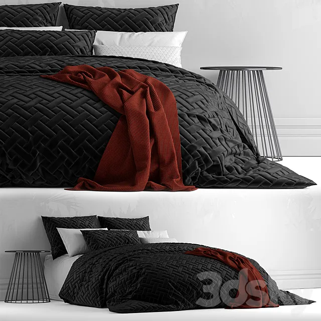 Bed from bedding adairs australia 3D Model Bed from bedding adairs australia 3D Model