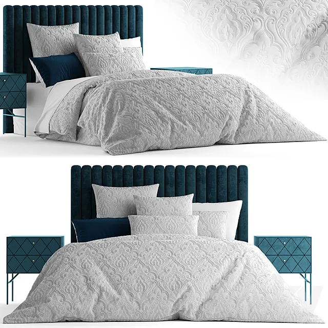 Bed from bedding adairs australia 3DModel Bed from bedding adairs australia 3DModel