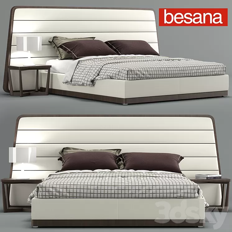 Bed Gilda (290) Besana 3D Model