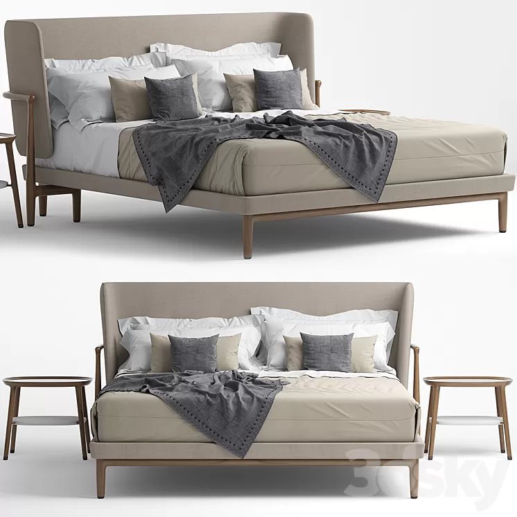 Bed giorgetti pegaso 3D Model