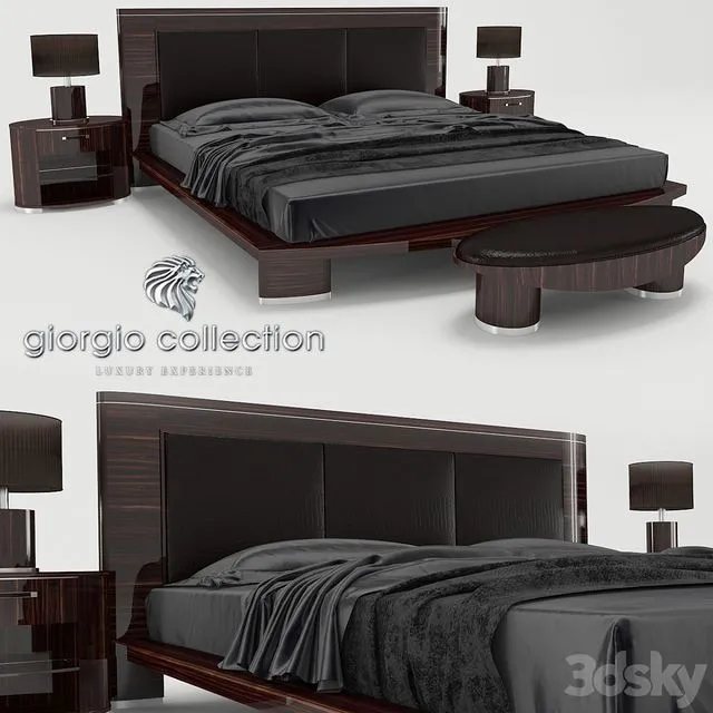Bed Giorgio Collection series Luna 3D Model