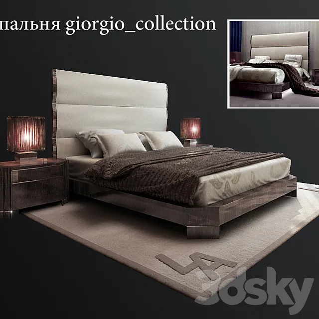 Bed giorgio_collection 3DModel Bed giorgio_collection 3DModel