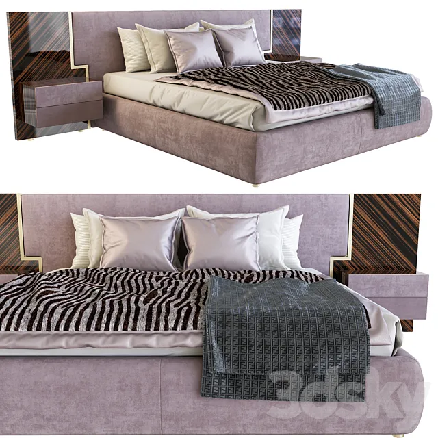 Bed GLEN _ Longhi 3D Model Bed GLEN _ Longhi 3D Model