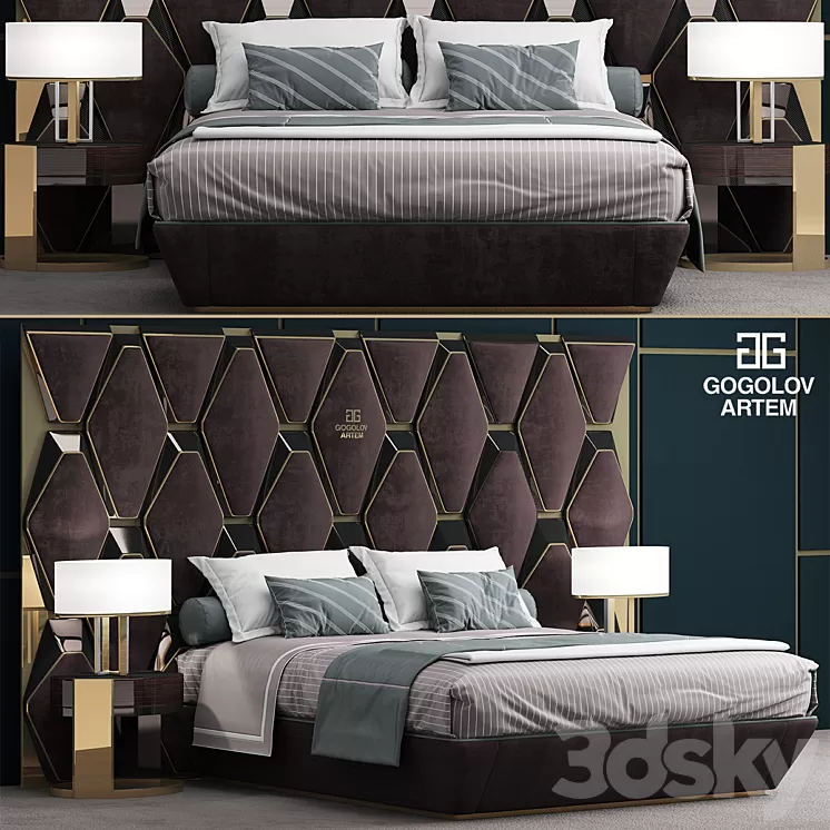 Bed Gogolov Artem 3D Model