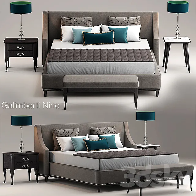 Bed GRACE galimberti 3DModel Bed GRACE galimberti 3DModel