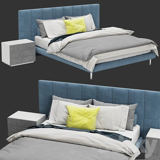 Bed GRANGALA _ Zanotta 3DModel Bed GRANGALA _ Zanotta 3DModel