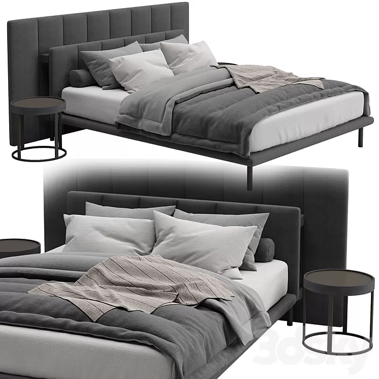 Bed GRANGALA / Zanotta 3D Model