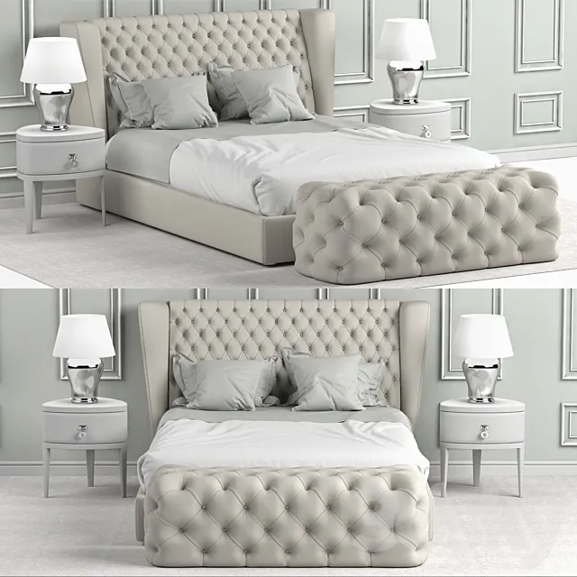 Bed Heritage Collection Four Seasons 3D Model Bed Heritage Collection Four Seasons 3D Model