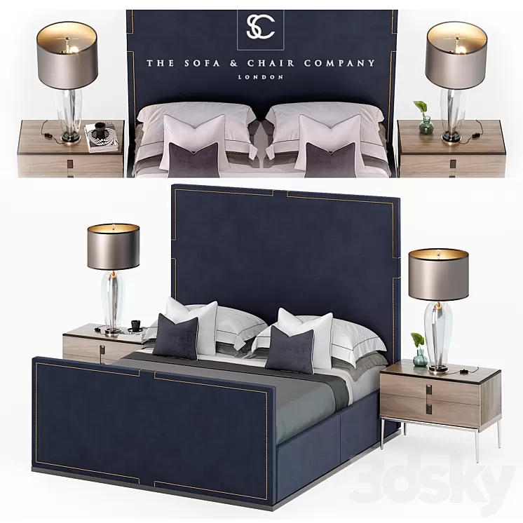 Bed – HOLLAND The Sofa & Chair Company Luxury bed 3D Model