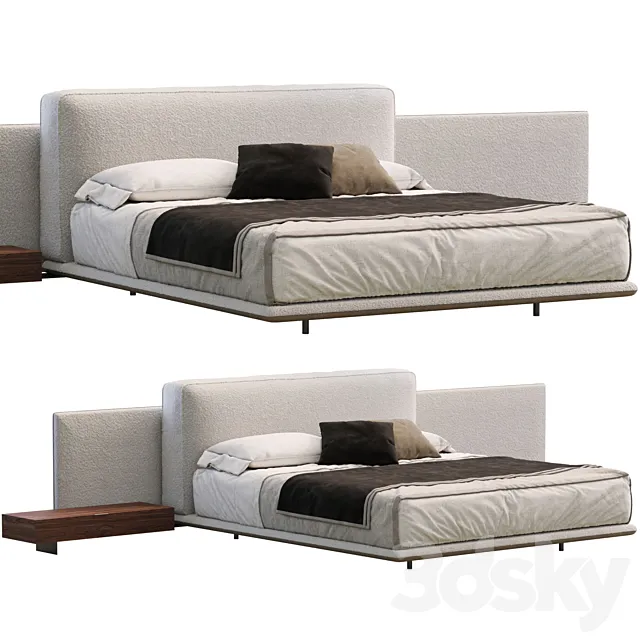 Bed Horizonte By Minotti 3D Model Bed Horizonte By Minotti 3D Model