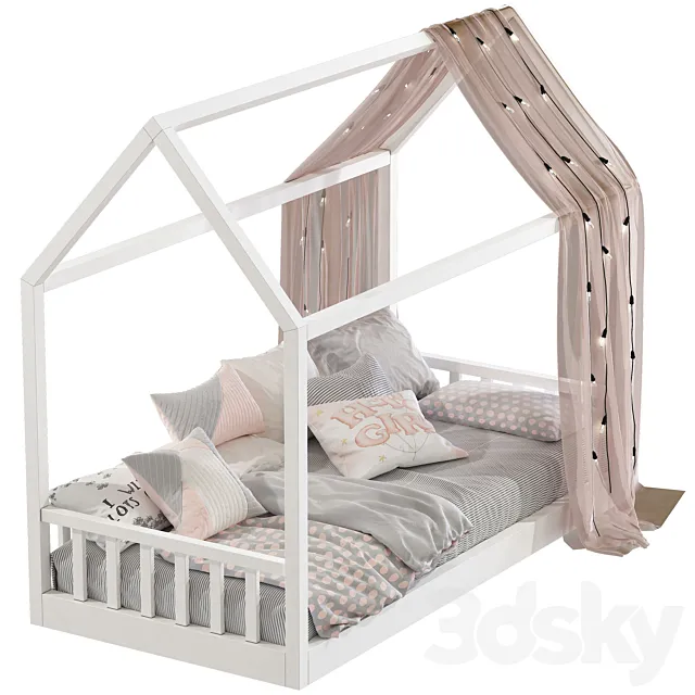 Bed-house 244 3D Model Bed-house 244 3D Model