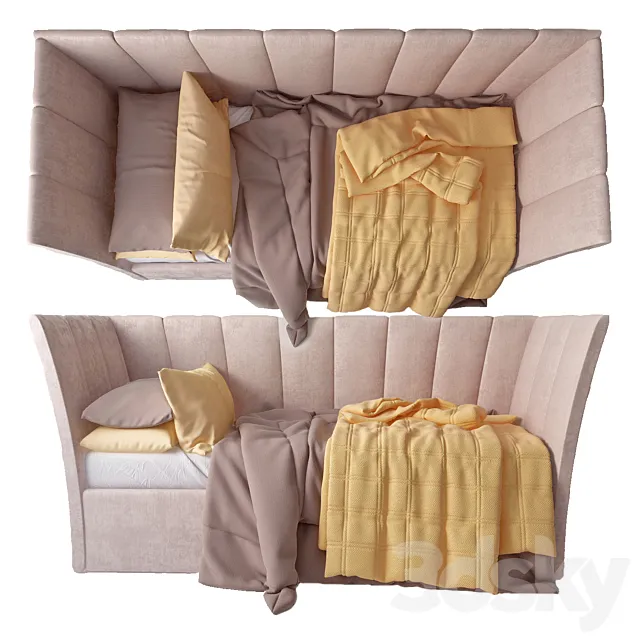 Bed in the nursery 3D Model Bed in the nursery 3D Model