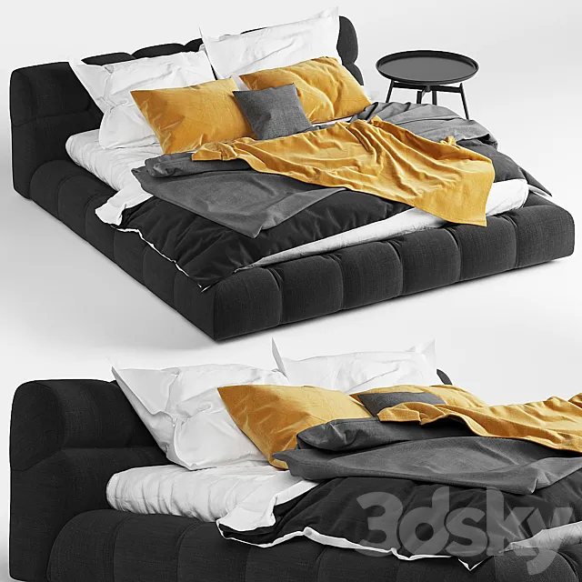 Bed Italia Tufty Bed 3D Model Bed Italia Tufty Bed 3D Model