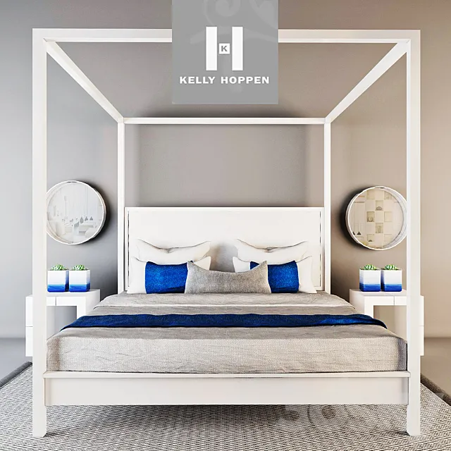 Bed. Kelly hoppen 3DModel