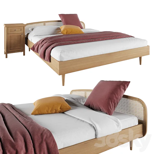 Bed LA REDOUTE Buisseau 3D Model
