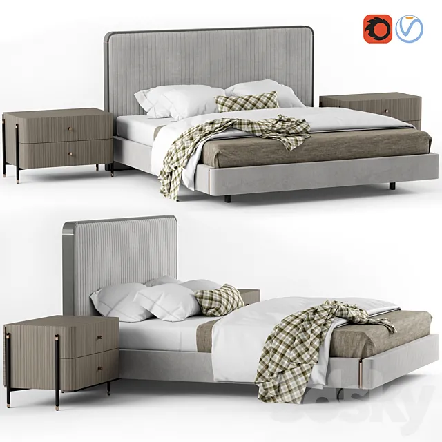 Bed Laskasas Anny 3DModel Bed Laskasas Anny 3DModel