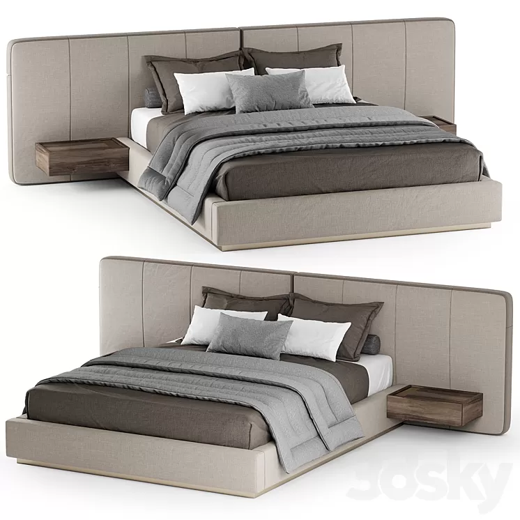 Bed Laskasas BONNIE 3D Model Free Download