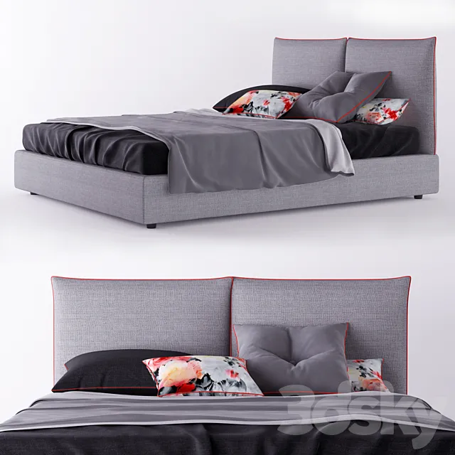 Bed Le Comfort Dual 3DModel Bed Le Comfort Dual 3DModel