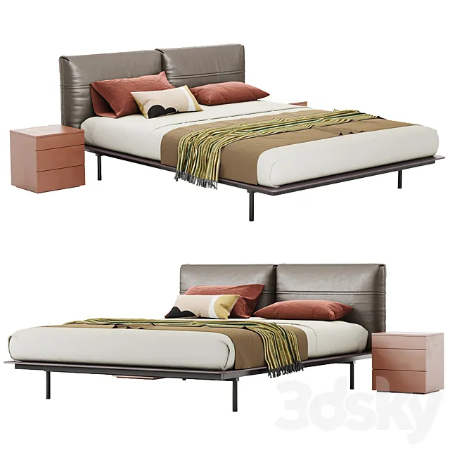 Bed LEMA MYNIGHT 3D Model Bed LEMA MYNIGHT 3D Model