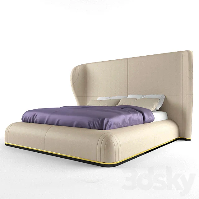 Bed Letto Marilu 3D Model Bed Letto Marilu 3D Model