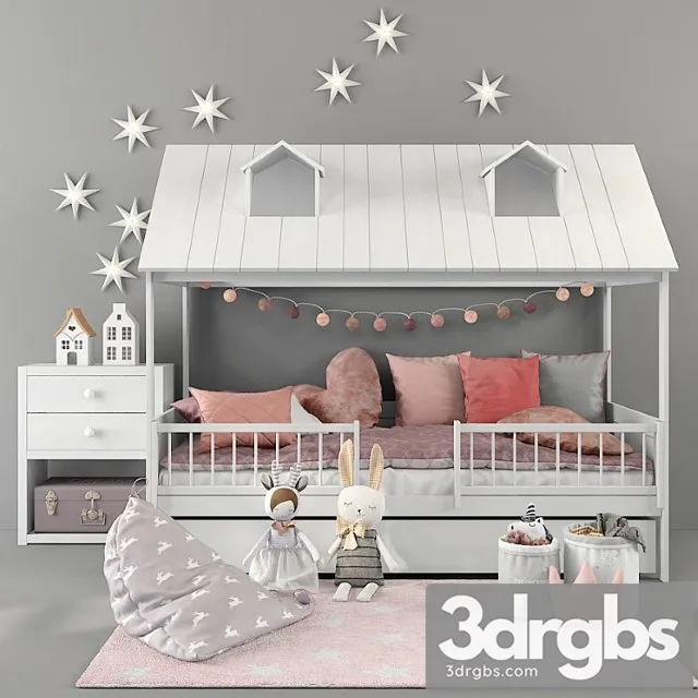 Bed Lifetime Beachhouse Hutbed 01 3D Model Download