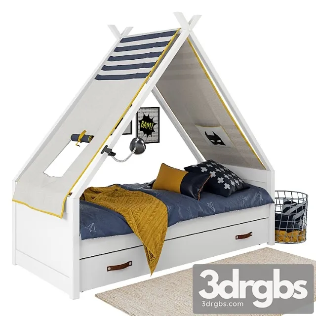 Bed Lifetime Tipibed Super Hero 3D Model Download