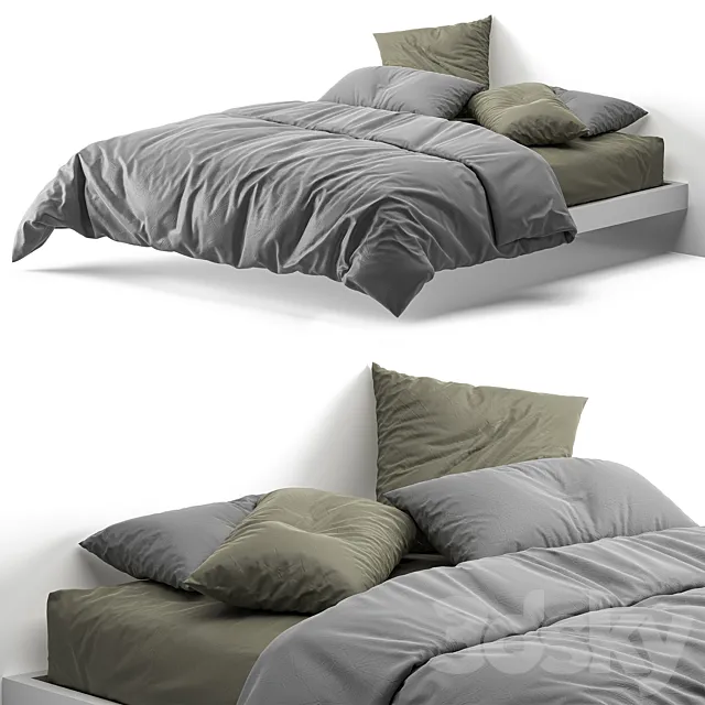 Bed linen 1 3D Model Bed linen 1 3D Model