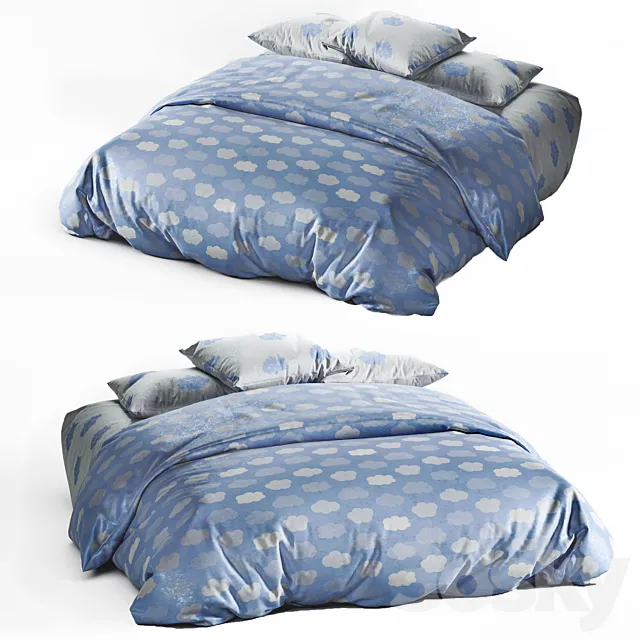 bed linen 2 3D Model bed linen 2 3D Model