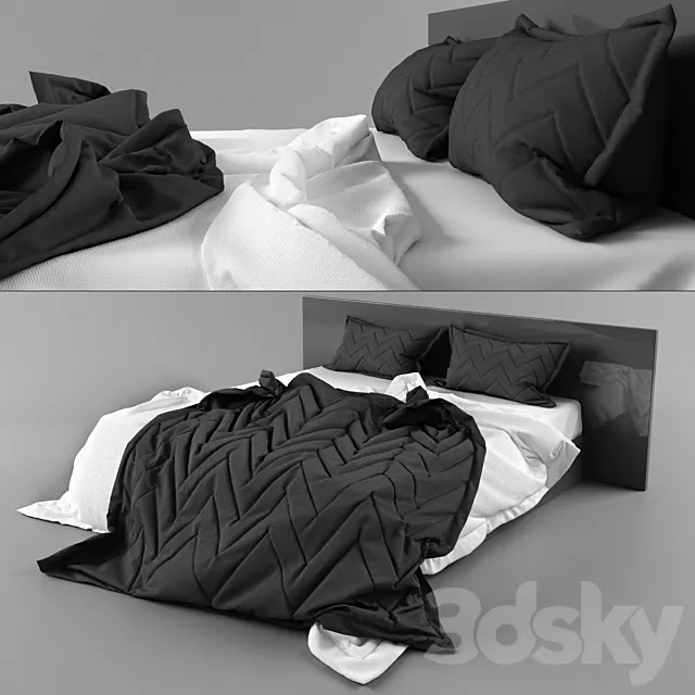 Bed linen 3D Model